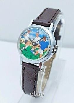 Rare Vintage R. LAPANOUSE Mov. Football BRADLEY TIME DIVISION Swiss Women's Watch