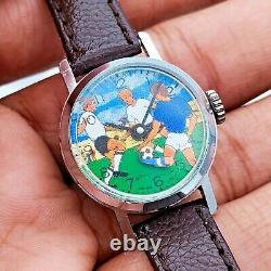 Rare Vintage R. LAPANOUSE Mov. Football BRADLEY TIME DIVISION Swiss Women's Watch