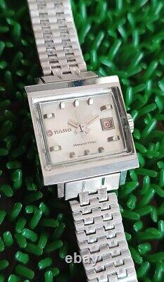 Rare Vintage Rado Manhattan Automatic Ladies Size 25 Mm. Swiss Made Watch