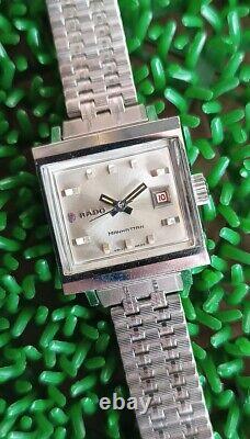 Rare Vintage Rado Manhattan Automatic Ladies Size 25 Mm. Swiss Made Watch