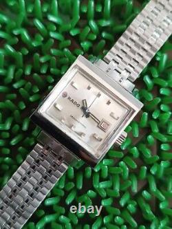 Rare Vintage Rado Manhattan Automatic Ladies Size 25 Mm. Swiss Made Watch