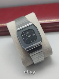 Rare Vintage Rado Quartz Men's Swiss Watch Date Classic Luxury Black Dial