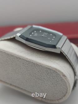 Rare Vintage Rado Quartz Men's Swiss Watch Date Classic Luxury Black Dial