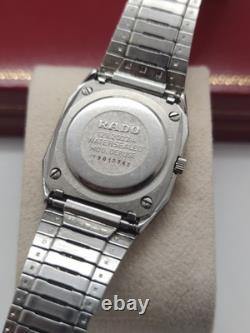 Rare Vintage Rado Quartz Men's Swiss Watch Date Classic Luxury Black Dial