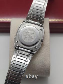 Rare Vintage Rado Quartz Men's Swiss Watch Date Classic Luxury Black Dial