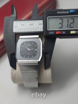 Rare Vintage Rado Quartz Men's Swiss Watch Date Classic Luxury Black Dial