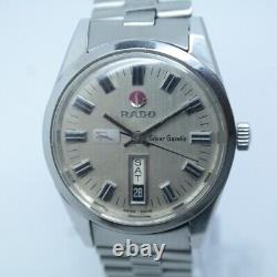 Rare Vintage Rado Silver Gazelle 11606 Automatic Watch Swiss Made Good Condition
