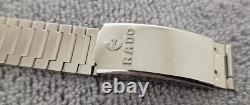 Rare Vintage Rado Silver Moon Day-date Automatic 25 Jewels Swiss Made Gent Watch