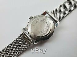Rare Vintage Record Watch Co 022-18 Geneve Incabloc Swiss Watch Bullseye Dial