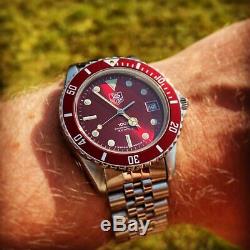 Rare Vintage Red Tag Heuer 1000 Professional Swiss Quartz Divers Watch 980.913N