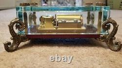 Rare Vintage Reuge 36 Note Glass Music Box By Sf Music Box Co. Swiss Made