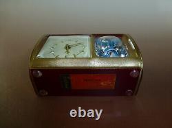 Rare Vintage Reuge Dancing Ballerina Music Box Saxony Mechanical Alarm Clock