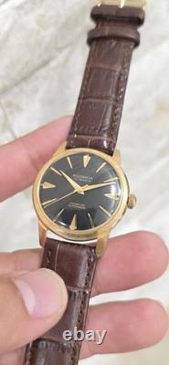 Rare Vintage Rodania Automatic Black Dial Men's 17 Jewels Swiss Made Watch