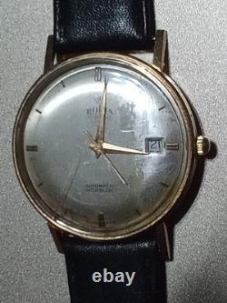 Rare Vintage Rodia Swiss 17J Guillod Solid 18K Gold Automatic Watch Works Scrap