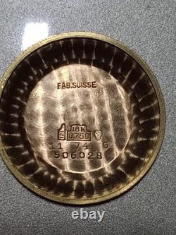 Rare Vintage Rodia Swiss 17J Guillod Solid 18K Gold Automatic Watch Works Scrap