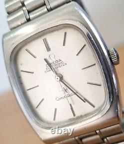 Rare Vintage SS Omega Constellation Swiss 12 jewel Tuning Fork watch cal 1250