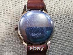 Rare Vintage SWISS MADE MEN WATCH GOLD PLATED MORRIS FERROTEX CHRONOGRAPHE