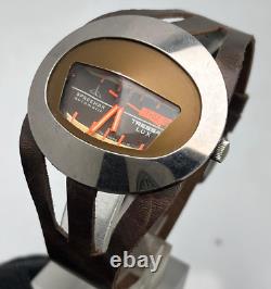 Rare Vintage Spaceman Tressa Lux Automatic Day/Date Swiss Made Men's Wrist Watch