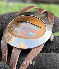 Rare Vintage Spaceman Tressa Lux Automatic Day/Date Swiss Made Men's Wrist Watch