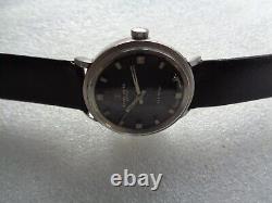 Rare Vintage Ss Swiss Favre-leuba Sea Chief Mens Hand Winding Wristwatch