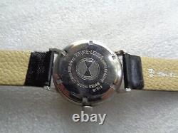 Rare Vintage Ss Swiss Favre-leuba Sea Chief Mens Hand Winding Wristwatch