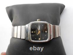 Rare Vintage Ss Swiss Roamer Day&date Black Dial Ladies Automatic Wristwatch