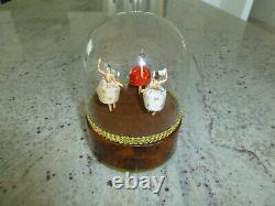 Rare Vintage Swiss 3 Dancers Model Reuge Dancing Ballerina Music Box Automaton