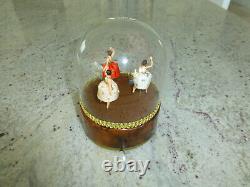 Rare Vintage Swiss 3 Dancers Model Reuge Dancing Ballerina Music Box Automaton