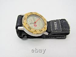 Rare Vintage Swiss Army Two Tone Diver 100m SAW Co Quartz Mens Wrist Watch 1789