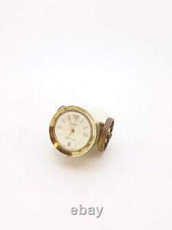 Rare Vintage Swiss Art Deco ARNEX Brass Canon Desk Watch/Clock Date