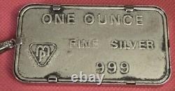 Rare Vintage Swiss Bank Corporation 1872 1oz. 999 Silver Bar