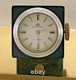 Rare Vintage Swiss Bucherer Jewels Movement Wind Up Dice Clock / Watch