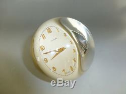 Rare Vintage Swiss Concord Lucite Crystal Ball Clock 15 Jewel Wind up Movement
