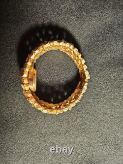 Rare Vintage Swiss Crawford 21 Jewel Ladies Peek A Boo Gold (Note) Nugget Watch