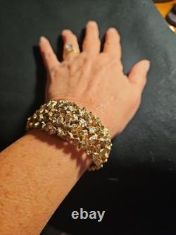 Rare Vintage Swiss Crawford 21 Jewel Ladies Peek A Boo Gold (Note) Nugget Watch