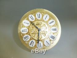 Rare Vintage Swiss Imhof Lucite Crystal Ball Clock 15 Jewel Wind up Movement