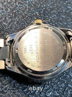 Rare Vintage Swiss KRIEGER Tidal Chronometer Watch WR200M WithDate Rotating Bezel