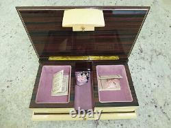 Rare Vintage Swiss MAPSA Dancing Ballerina Musical Jewelry Box Automaton