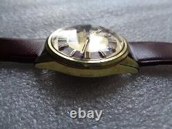 Rare Vintage Swiss Made Gold Plated Candino D&date 25j Mens Automatic Wristwatch