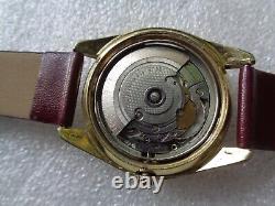 Rare Vintage Swiss Made Gold Plated Candino D&date 25j Mens Automatic Wristwatch