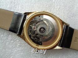 Rare Vintage Swiss Made Gold Plated Nivada Popularis Men's Automatic Wristwatch