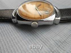 Rare Vintage Swiss Made Golden Dial Fortis Trueline Mens Automatic Watch