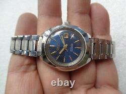 Rare Vintage Swiss Made Oris Blue Dial Ladies Hand-Winding Mechanical Wristwatch