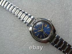 Rare Vintage Swiss Made Oris Blue Dial Ladies Hand-Winding Mechanical Wristwatch