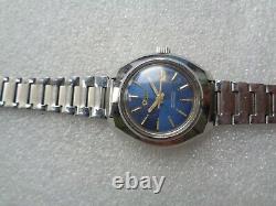 Rare Vintage Swiss Made Oris Blue Dial Ladies Hand-Winding Mechanical Wristwatch