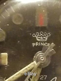 Rare Vintage Swiss Made Prince Squale Diving Watch All Stainless Steel