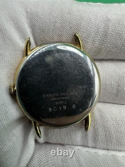 Rare Vintage Swiss Made SILVANA Quartz With Moon Phase Watch New Battery/Works