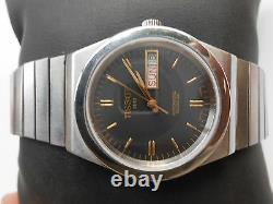 Rare Vintage Swiss Made Stainless Steel Tissot Automatic Mens Wristwatch
