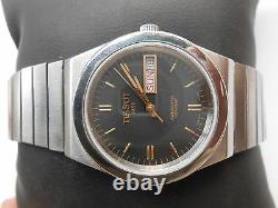 Rare Vintage Swiss Made Stainless Steel Tissot Automatic Mens Wristwatch