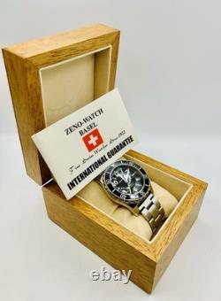 Rare Vintage Swiss Made Zeno Army Diver Men's Watch With US Navy Seals Trident